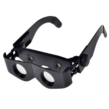 HD Fiskeriur med Flydende Teleskop Håndfri til at Se Opera Koncerter Teater (1 stk, sort)