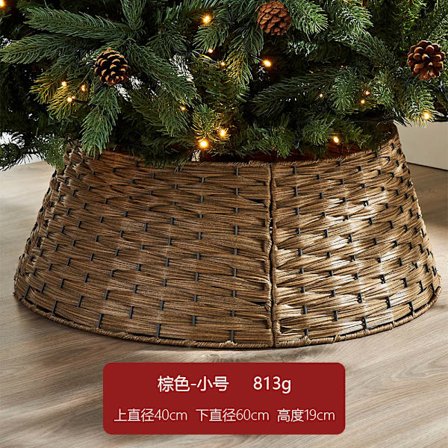 Juletræsring, Juletræsfod, Hegn, Håndlavet Flettet Kurv, Julepynt, Dekoration