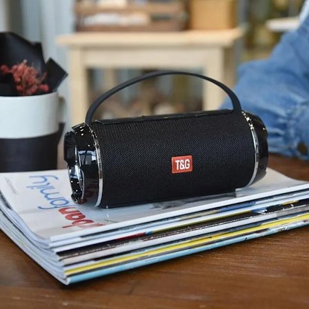 Trådlös Bluetooth-högtalare Utomhus Handsfree-samtal Bärbar Stereo Tyg Bärbar Bluetooth-högtalare