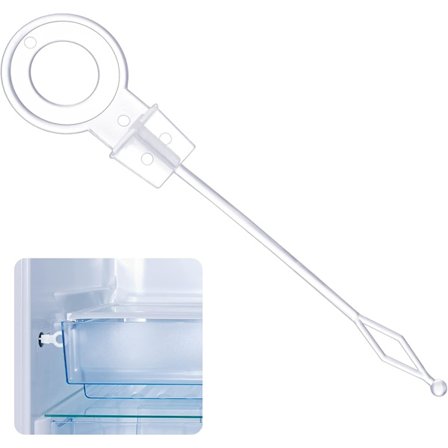 Universal køleskabsplunger køleskab fryser afløbshul køleskab plastik plunger hvid lille plunger, 10 stk