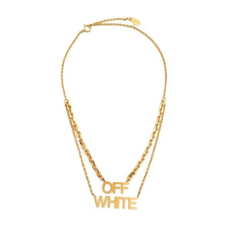 Off White, Necklaces Geel, Dames, Maat:ONE Size