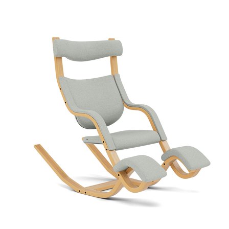 Varier Furniture Gravity - Grey Wool - Light brown base