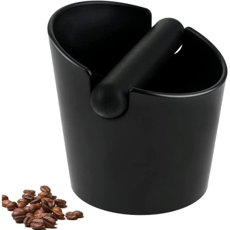 Kaffebankeboks i gummi, Espresso kaffebankeboksbeholder, Sklisikker beholder for kaffegrut med avtakbar bankestang