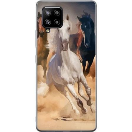 Samsung Galaxy A42 5G Läpinäkyvä kuori Hevoset