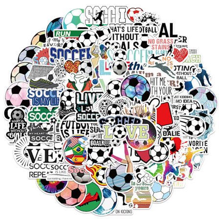 100 stk. VM fodbold graffiti klistermærker dekoreret DXGHC