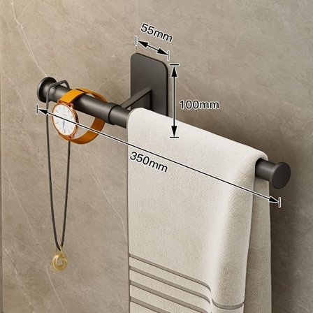 35/45cm Håndklestativ Klesholder GRÅ 35CM