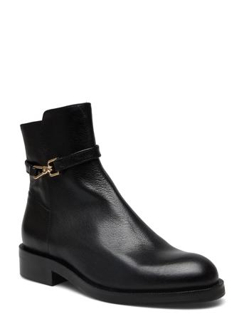 Boots Shoes Boots Ankle Boots Ankle Boot - Flat Svart Billi Bi*Betinget Tilbud
