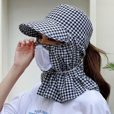 Solhatt sommar ansikte och hals UV-skydd Cover