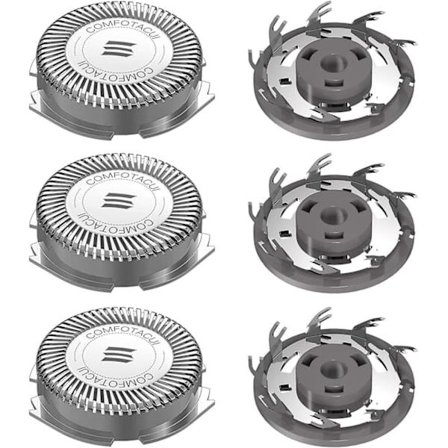 Replacement shaver heads for Philips Aquatouch 3-pack, shaving heads compatible with 1000, 2000, 3000, 5000 series and model AT8xx/AT7xx/P