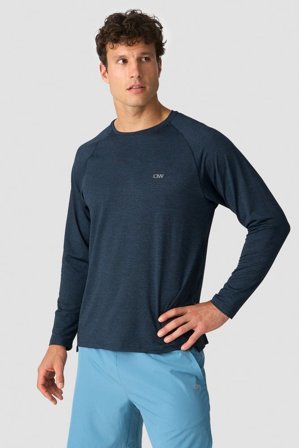 Training Mesh Long Sleeve Men Teal