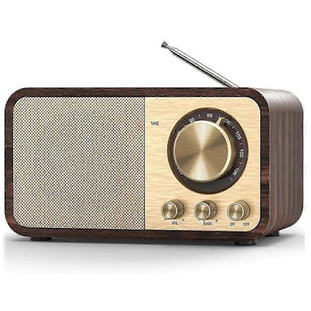 FM-radio med modtagelse, Bluetooth-transistorradio med 5W-højttaler