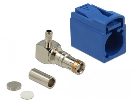 Delock FAKRA K jack 90° for crimping - modulinnlegg