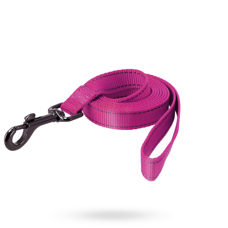 Dogman Nylonkoppel Iris - Rosa - Hundkoppel- För stora hundar