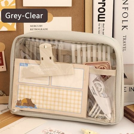 Klar Penalhus Pen Taske GRÅ KLAR KLAR