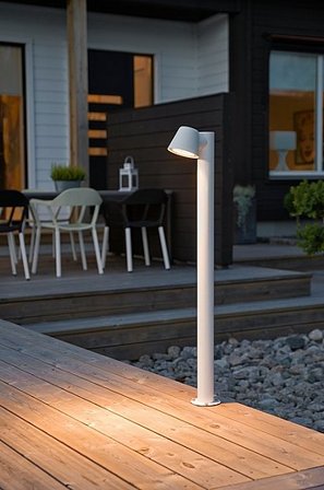 Jotex - TRIESTE lyktstolpe kort Vit - Köp Utebelysning hos Jotex