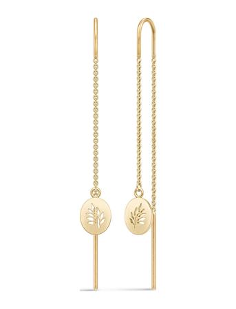 Tree Of Life Droplet Earrings Øredobber Smykker Gull Julie Sandlau*Betinget Tilbud
