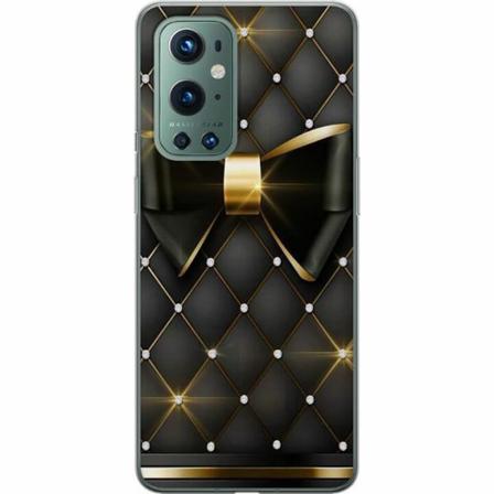 Oneplus 9 Pro Genomskinligt Skal Gyllene Rosett