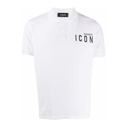 Dsquared2, Polo Shirts Wit, Heren, Maat:M