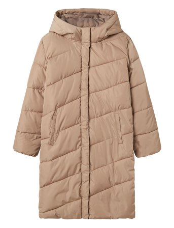 Nlfmyis03 Long Jacket Bias W Hood Fo Beige LMTD