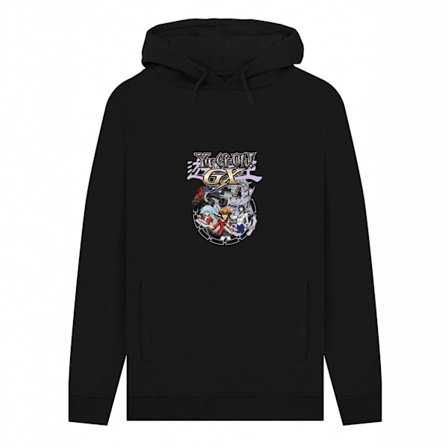 Yu-Gi-Oh! Unisex Vuxen GX Hoodie XXL Svart