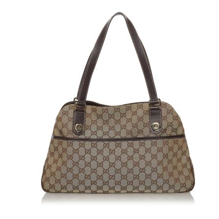 Gucci Vintage, Pre-owned Bag Bruin, Dames, Maat:ONE Size