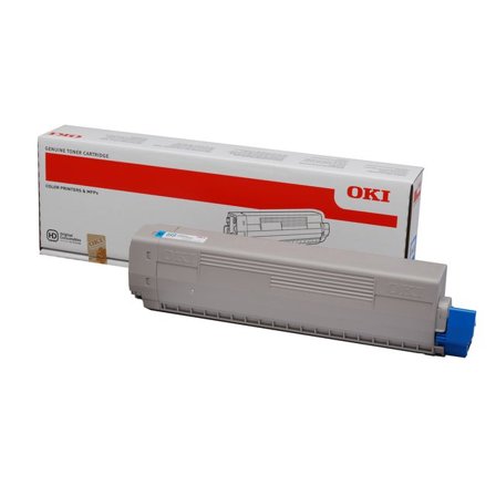OKI Toner, C822, cyan, 44844615 - Lyreco - Toner och bläck - Tonerkassetter - Toner OKI