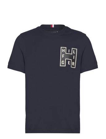 Varsity H Tee T-shirts Short-sleeved Marineblå Tommy Hilfiger*Betinget Tilbud