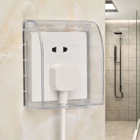 Strömbrytare Cover Sockel Vattentät låda TRANSPARENT