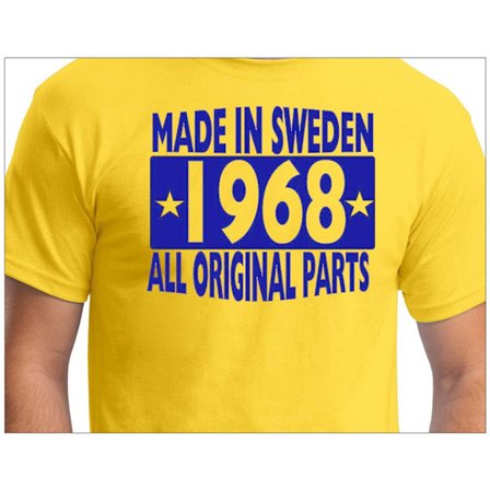 Gul T-shirt Made in Sweden 1968 All original parts
