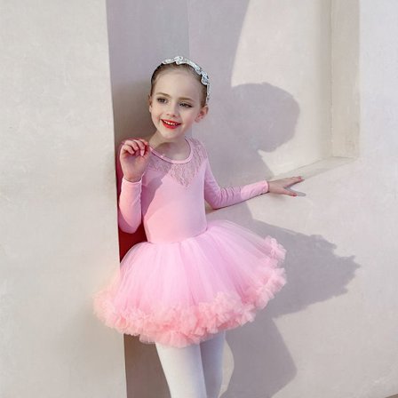 Jenter Barn Ballettkjole Prinsesse Glitrende Ballett Leotard Tutu Jenter Dansekjole Kostyme
