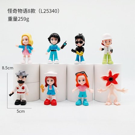 4-tommer Stranger Things Steve the Mind Flayer figur, vinyl legetøjsmodel