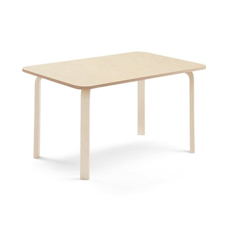 Bord ELTON, 1200x700x640 mm, björk, ljuddämpande linoleum, beige