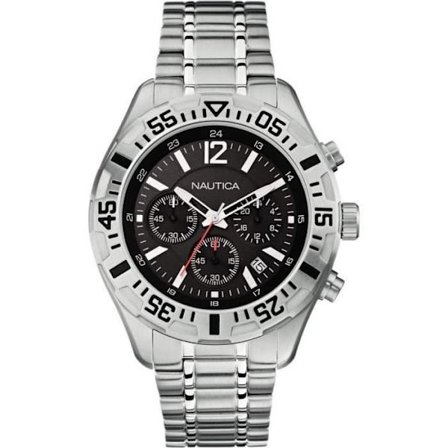 Ur - Nautica - A19628G - Kvarts - Analog - Sort Stål