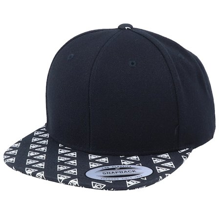 Yupoong - Zwart snapback Cap - Horus Eye Brim Black Snapback @ Hatstore