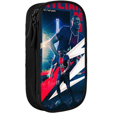 #7 Mbappe #10 Stort Penalhus til Kontor Universitet Stor Opbevaring Høj Kapacitet Taske Etui Holder Boks Makeup Taske BD-0033-