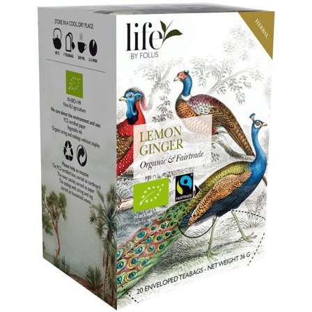 LIFE BY FOLLIS Te Citron ingefära 20/fp - Lyreco - Kök och servering - Kaffe och te - Te