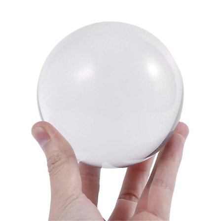 100mm Klar Kunstig Krystall Rundt Glass