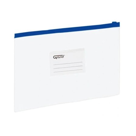 Ficka med dragkedja A4/ blå