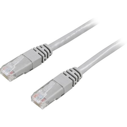 Deltaco TP-610AU - Koblingskabel - RJ-45 (hann) til RJ-45 (hann) - 10 m - UTP - CAT 6a - halogenfri - grå