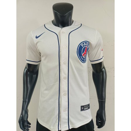 25-26 Paris Saint-Germain F.C. Vit Baseballuniform S-2XL