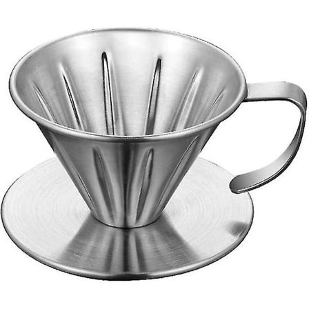 Kaffefilterholder i rustfrit stål, Genanvendelig Drypkaffefilter Genanvendelig Kaffefilter Drypper
