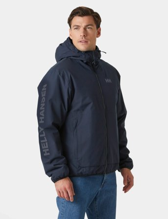 Helly Hansen Ervik Ins Rain Jacket - Navy - L