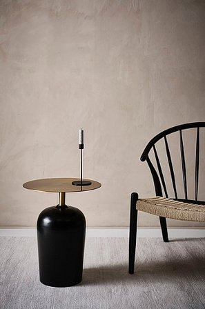 Jotex - Bijzettafel ø 40,5 Cm Zwart/messing Zwart/messing - TORETTA - Koop Sidetables & bijzettafels bij Jotex