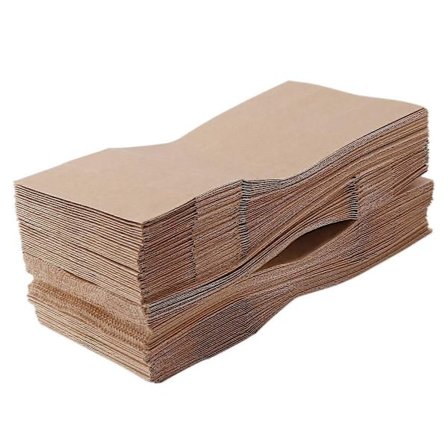 100 stk. firkantede papirsposer Kraftpapirsposer Papirsposer til mad