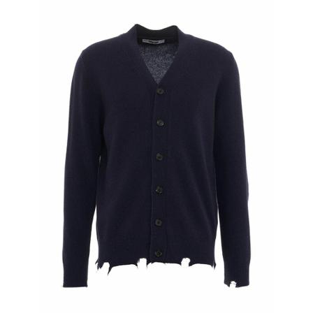 Mauro Grifoni, Men& Clothing Knitwear Blue Aw 22 Blauw, Heren, Maat:M