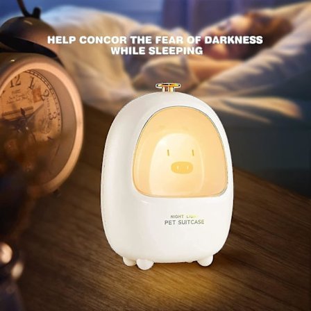 Cute Nursery Night Light for Children, Piggy Nursery Lamp, USB Rechargeable Bedside Lamp, Nightstand