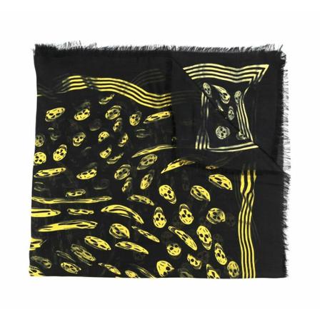 Alexander Mcqueen - Halsdukar - Svart - Herr - Storlek: One Size, Herr, Storlek: ONE SIZE