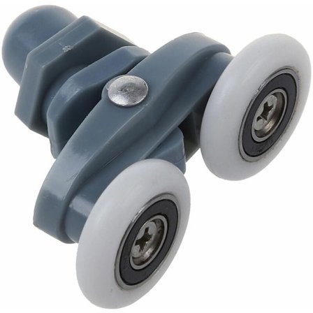 4X Dubbla Botten Duschdörr Rullar Glidande Löpare Slider 20Mm Eller 23Mm