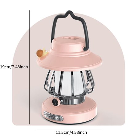 1 stk. USB-opladning Tegneserie Snegl Retro Bærbar Hængende Natlampe | LED-lys, Touch-kontrol