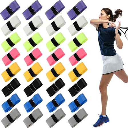 24 stk tennisracket grepteip, racket overgrepsteip med sklisikker perforert svetteabsorberende